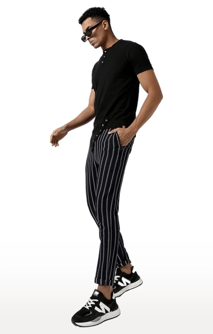 Men's Black Solid Regular T-Shirts