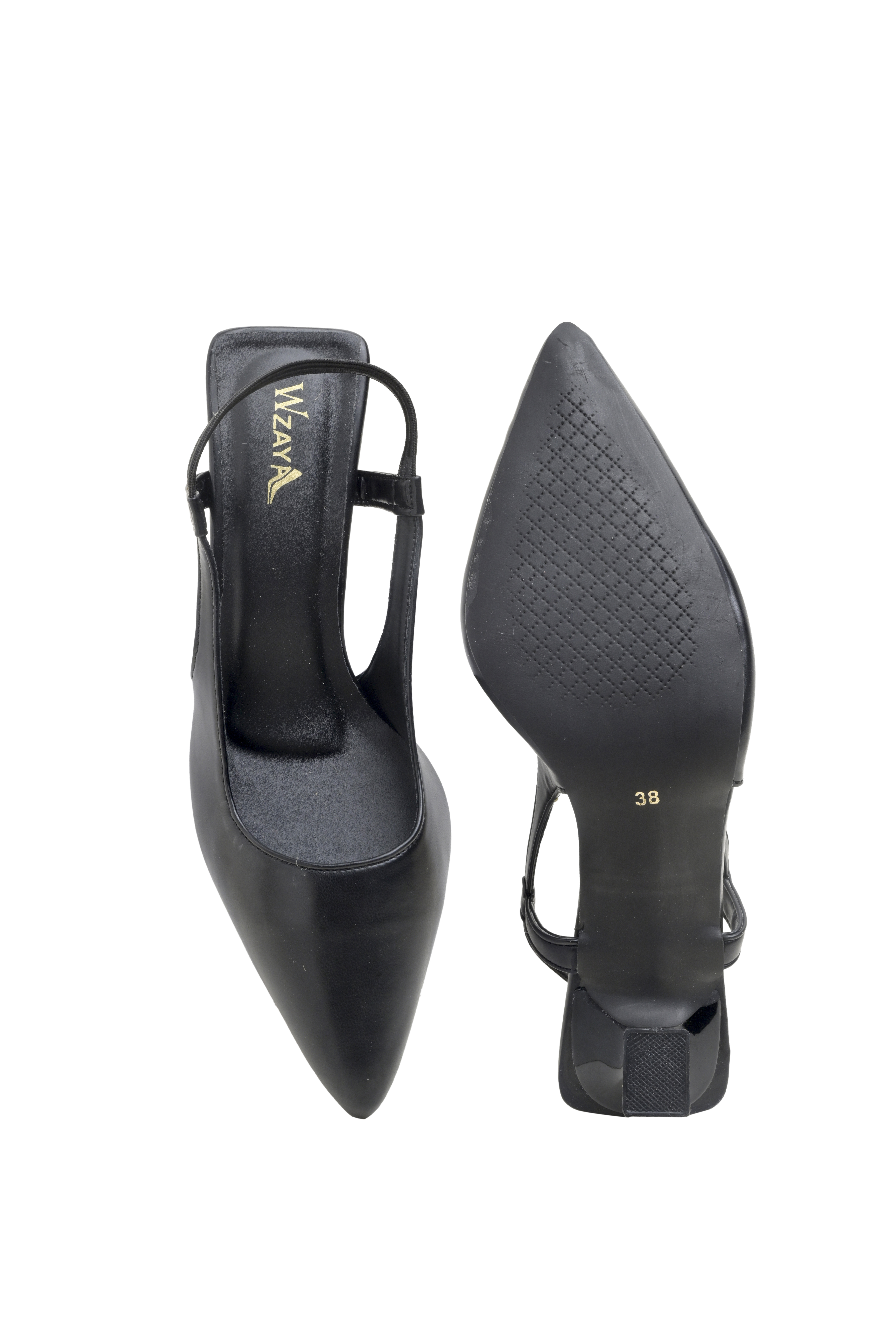 Black Slingback Heels