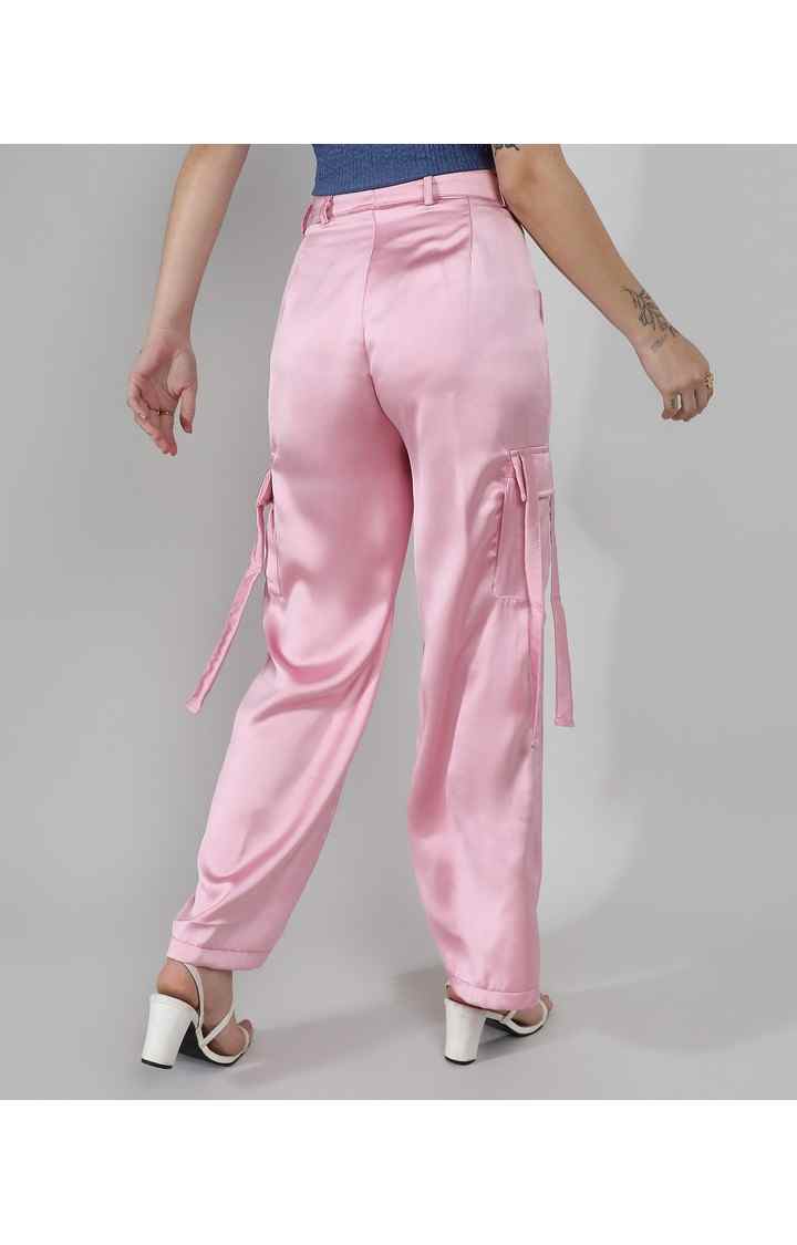 Women's Blush Pink Cargos