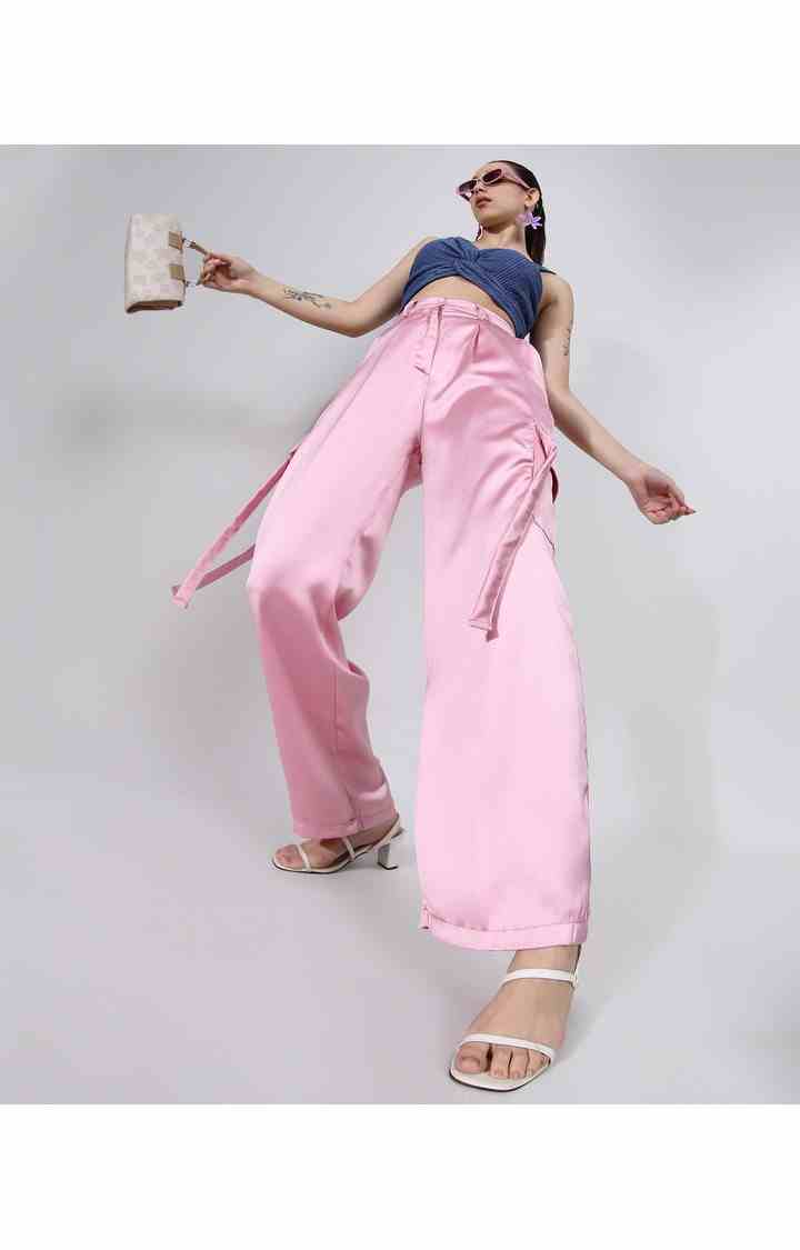 Women's Blush Pink Cargos