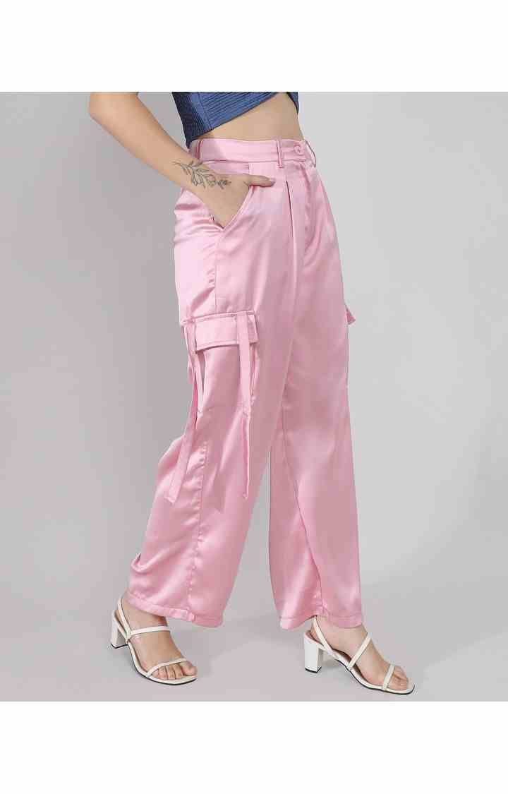Women's Blush Pink Cargos