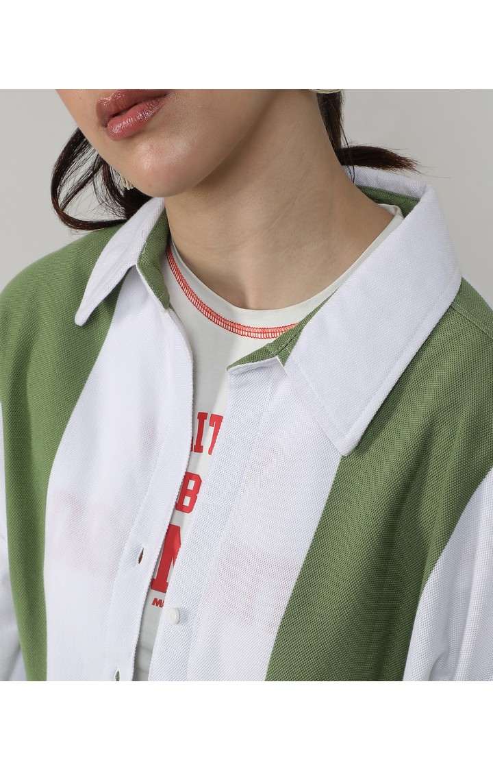 Women's Multicolor Striped Casual Shirts