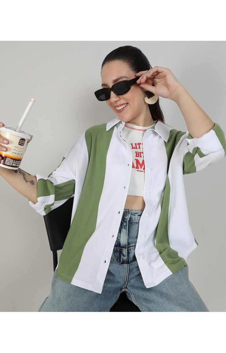 Women's Multicolor Striped Casual Shirts