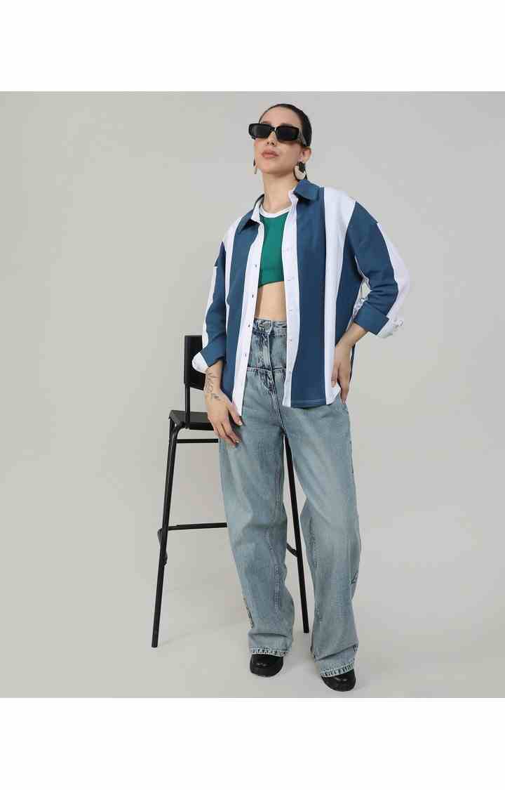 Women's Multicolor Striped Casual Shirts