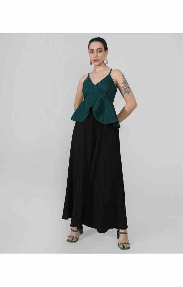 Women's Green Solid Tops