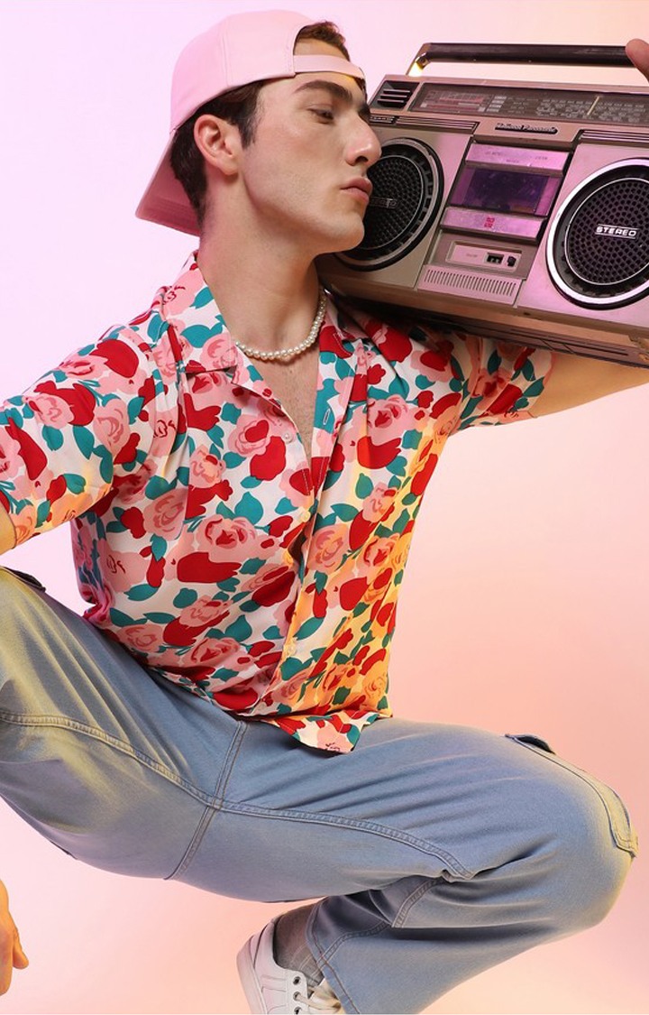 Men's Multi Floral Casual Shirts