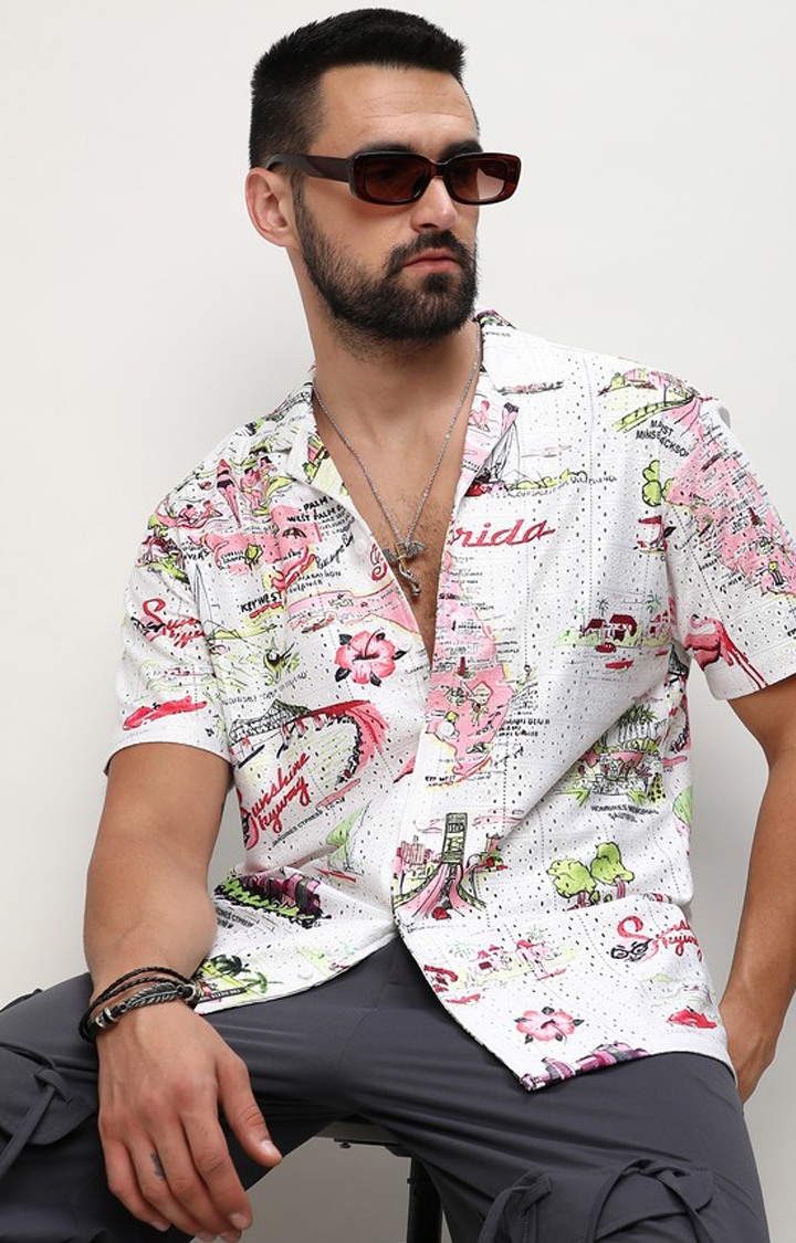 Men's Multicolor Printed Casual Shirts