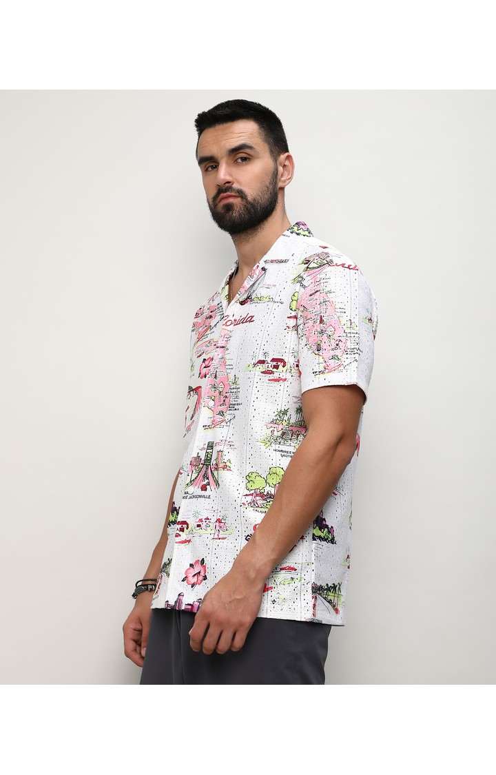 Men's Multicolor Printed Casual Shirts
