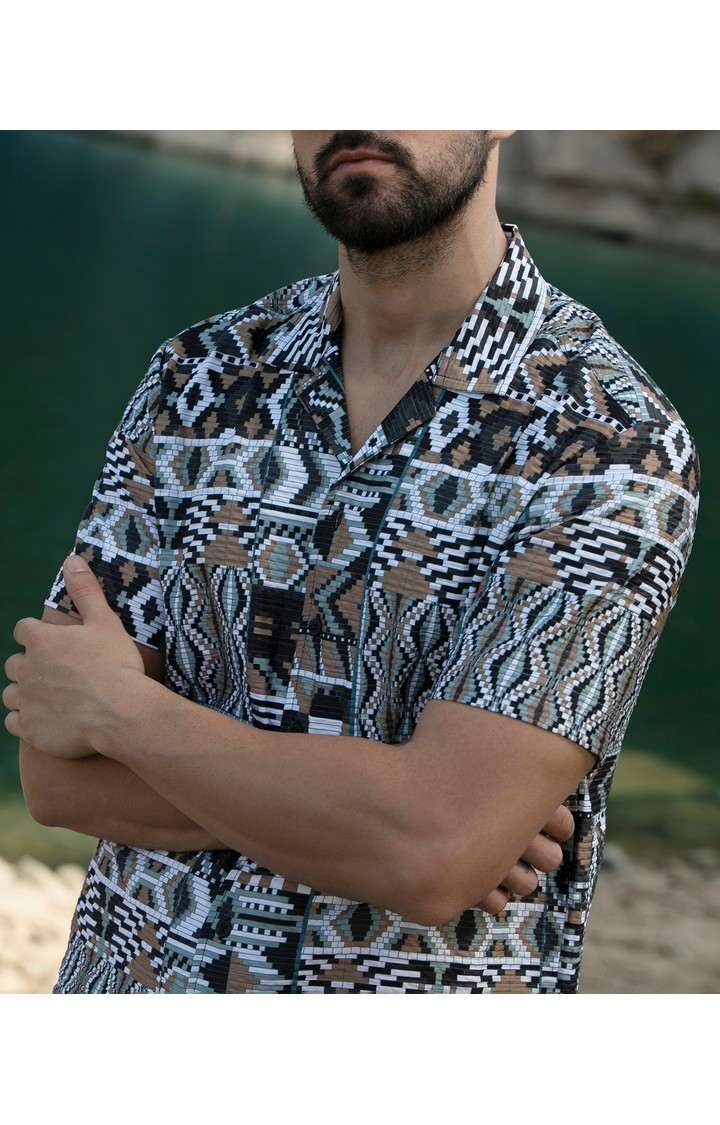 Men's Multicolor Printed Casual Shirts
