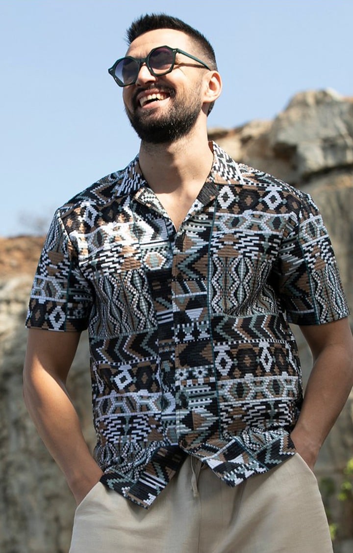 Men's Multicolor Printed Casual Shirts