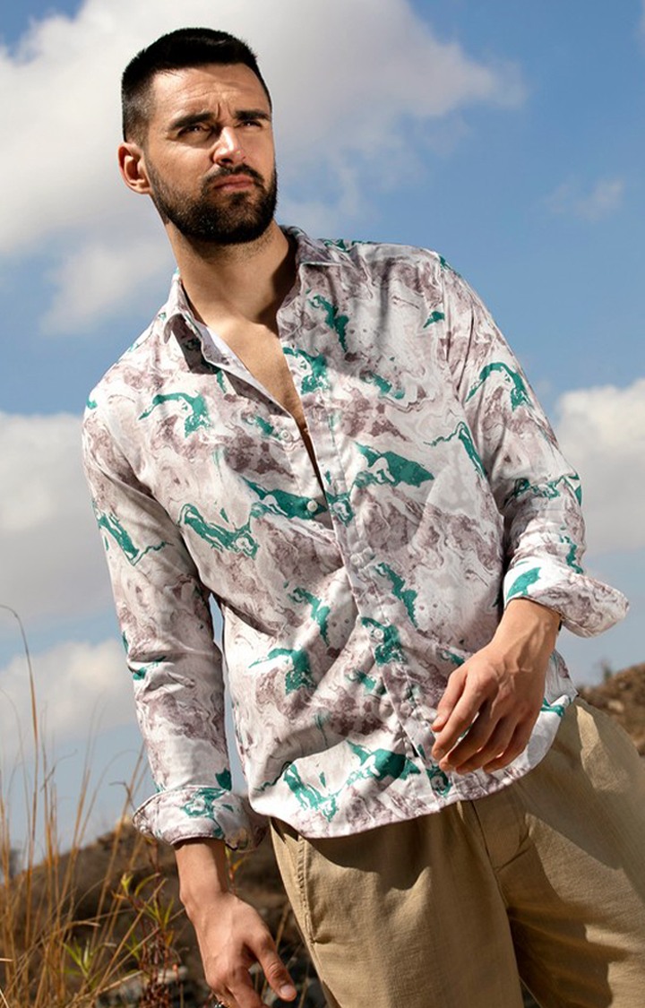 Men's Multicolor Printed Casual Shirts