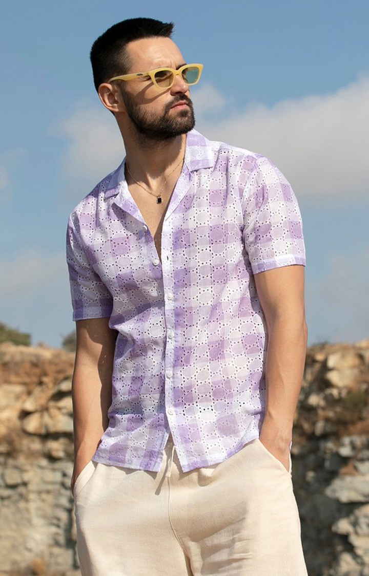 Men's Multicolor Checked Casual Shirts