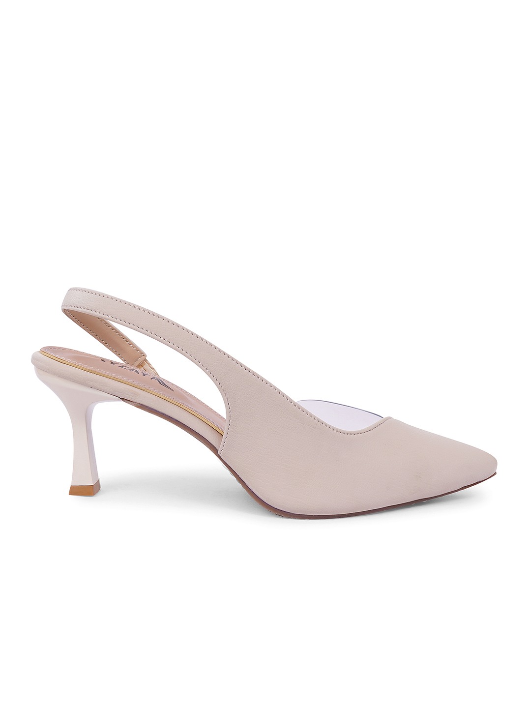 Transparent Pointed backstrap Pumps
