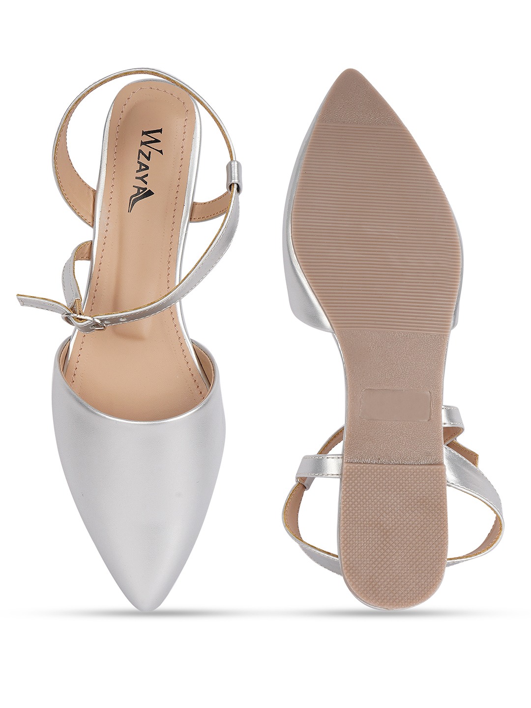 Women Pointed Toe Strappy Mules