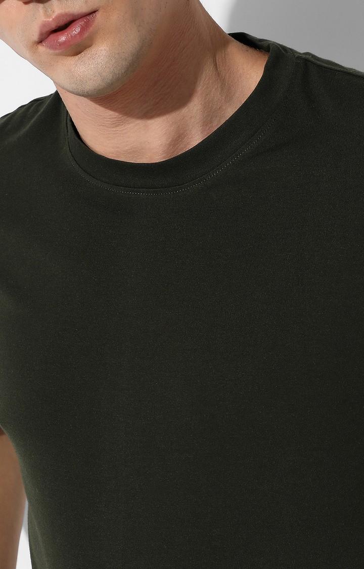Men's Black Solid Co-ords
