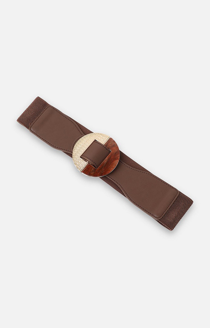 Haute Sauce By Campus Sutra Brown Textured Single Clothing Accessory