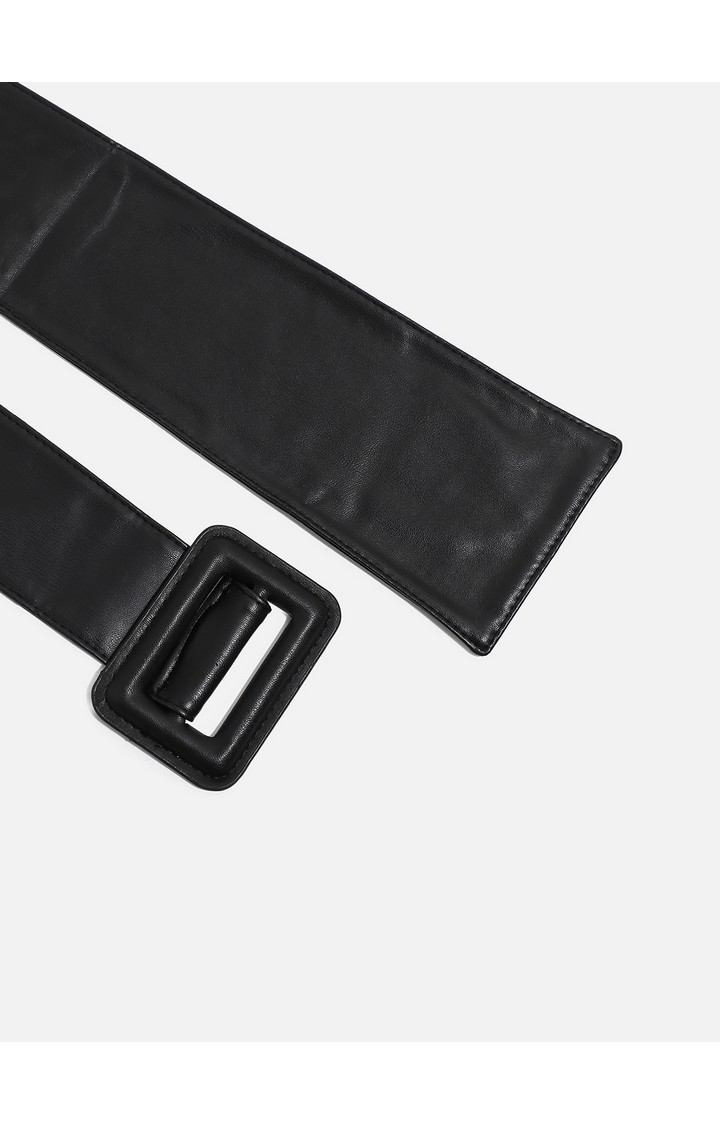 Haute Sauce By Campus Sutra Black Solid Single Clothing Accessory