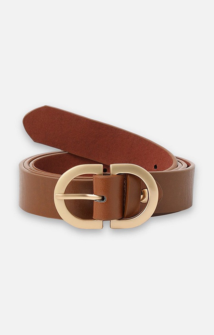 Haute Sauce By Campus Sutra Brown Solid Single Clothing Accessory