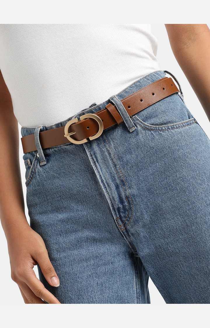 Haute Sauce By Campus Sutra Brown Solid Single Clothing Accessory