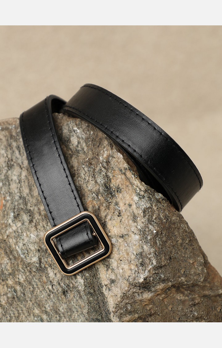 Haute Sauce By Campus Sutra Black Solid Single Clothing Accessory