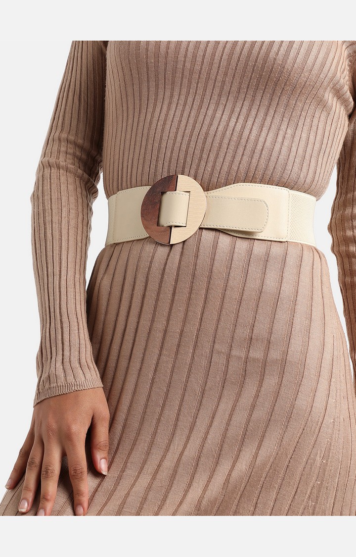 Haute Sauce By Campus Sutra White Solid Single Clothing Accessory