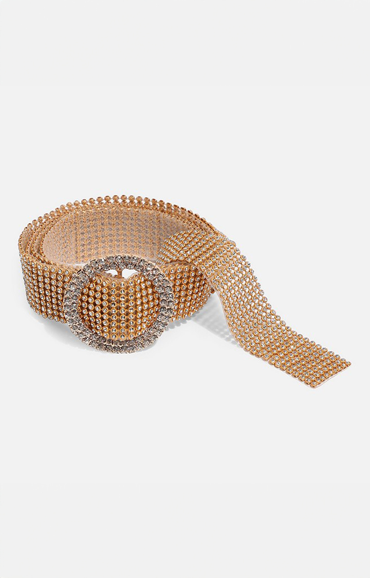 Haute Sauce By Campus Sutra Gold Embellished Single Clothing Accessory
