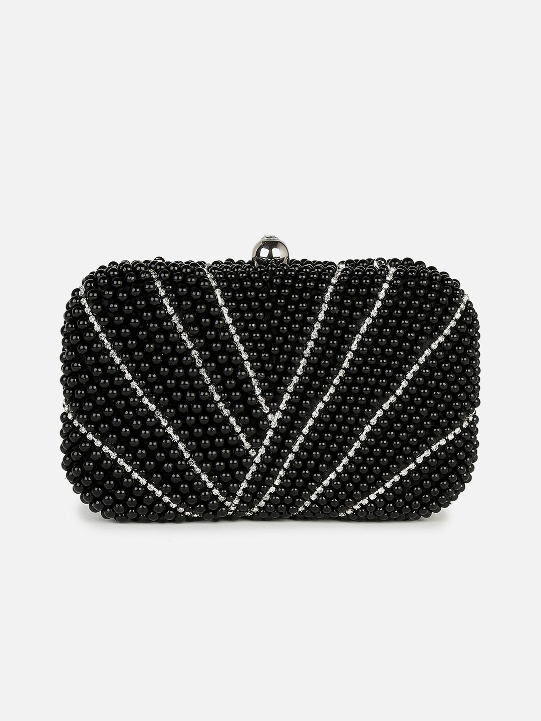 Haute Sauce By Campus Sutra Black Pu Clutch Bags