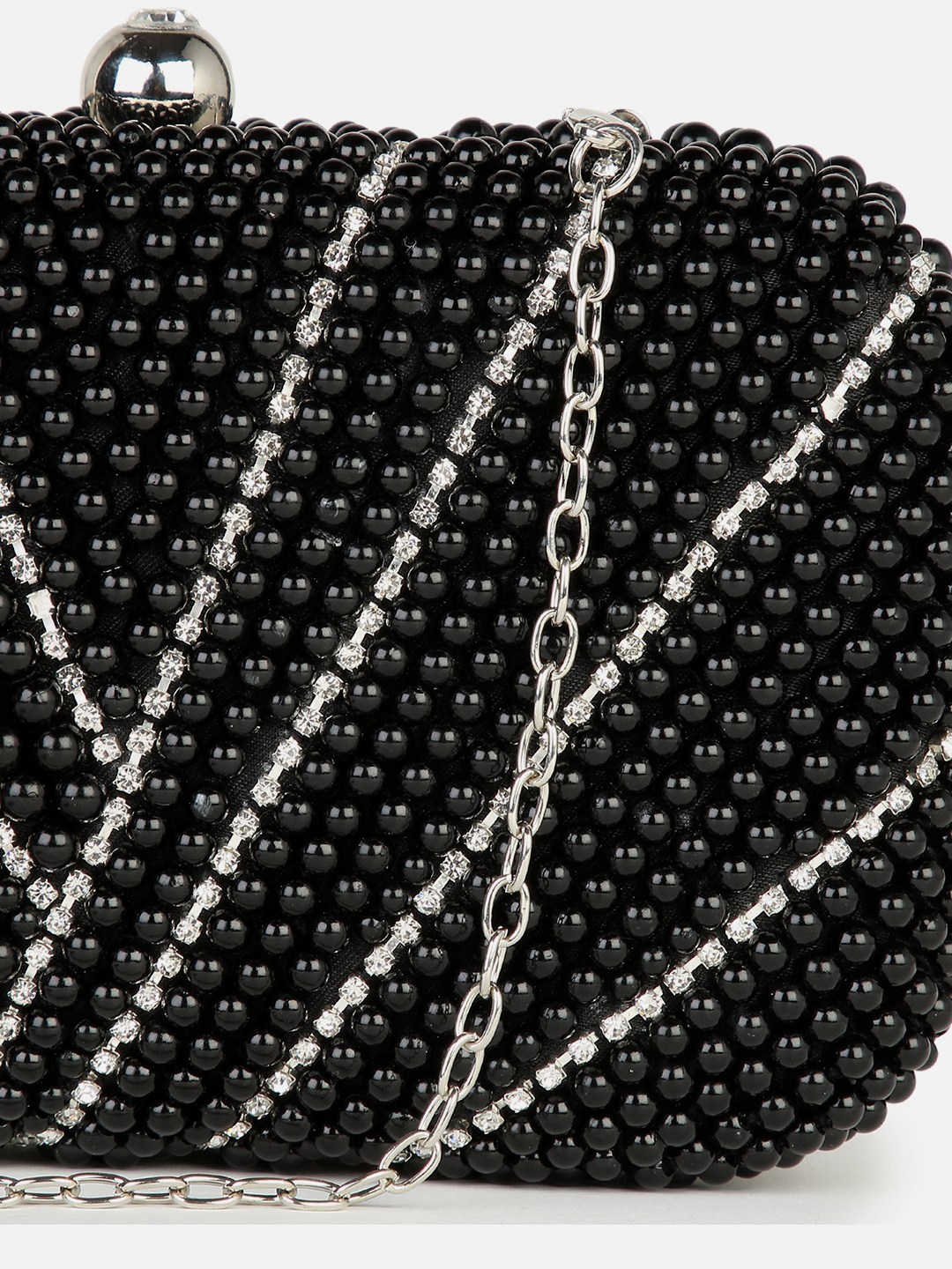 Haute Sauce By Campus Sutra Black Pu Clutch Bags