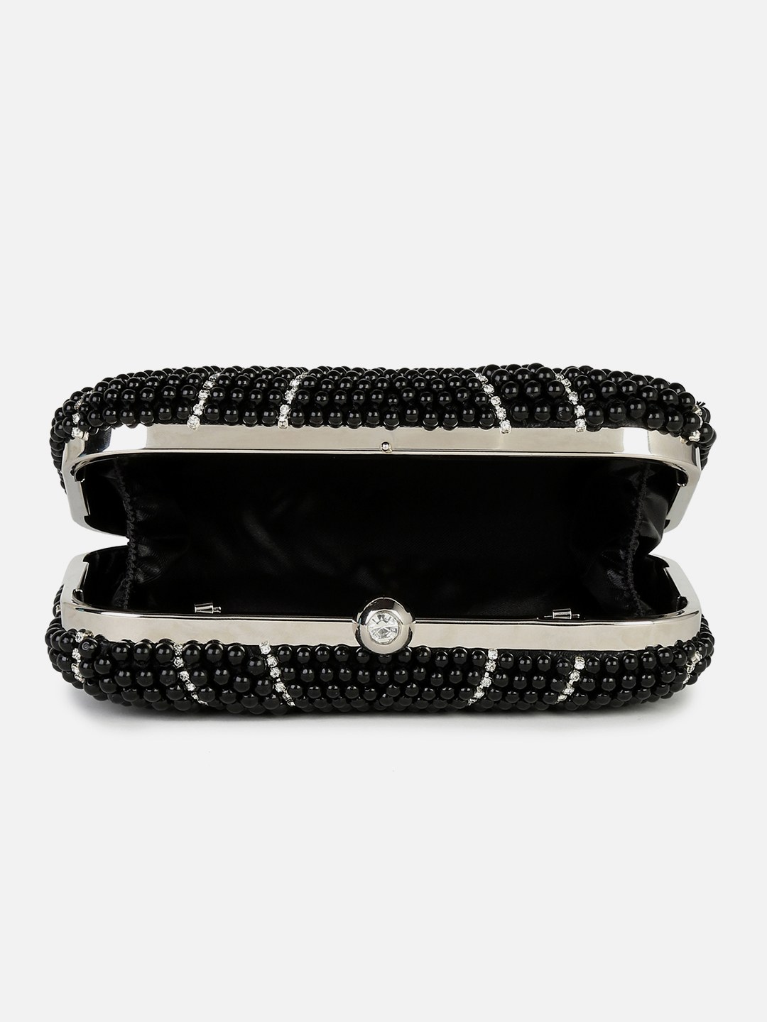 Haute Sauce By Campus Sutra Black Pu Clutch Bags