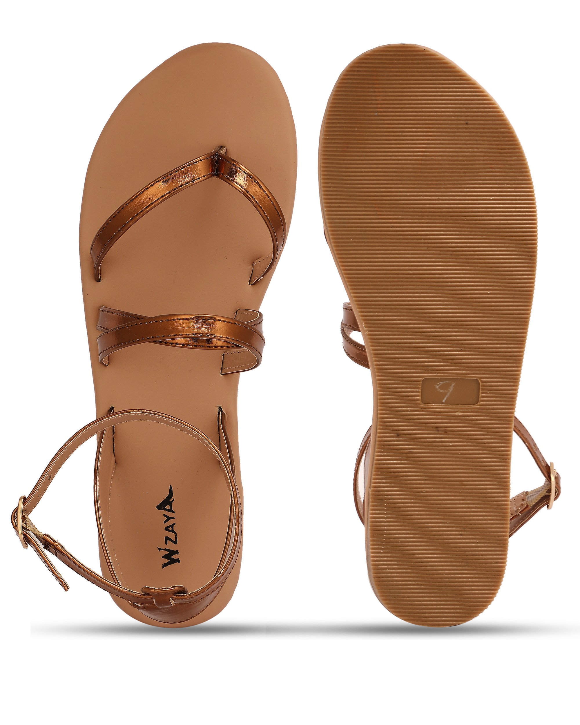 wzaya bronze sandals