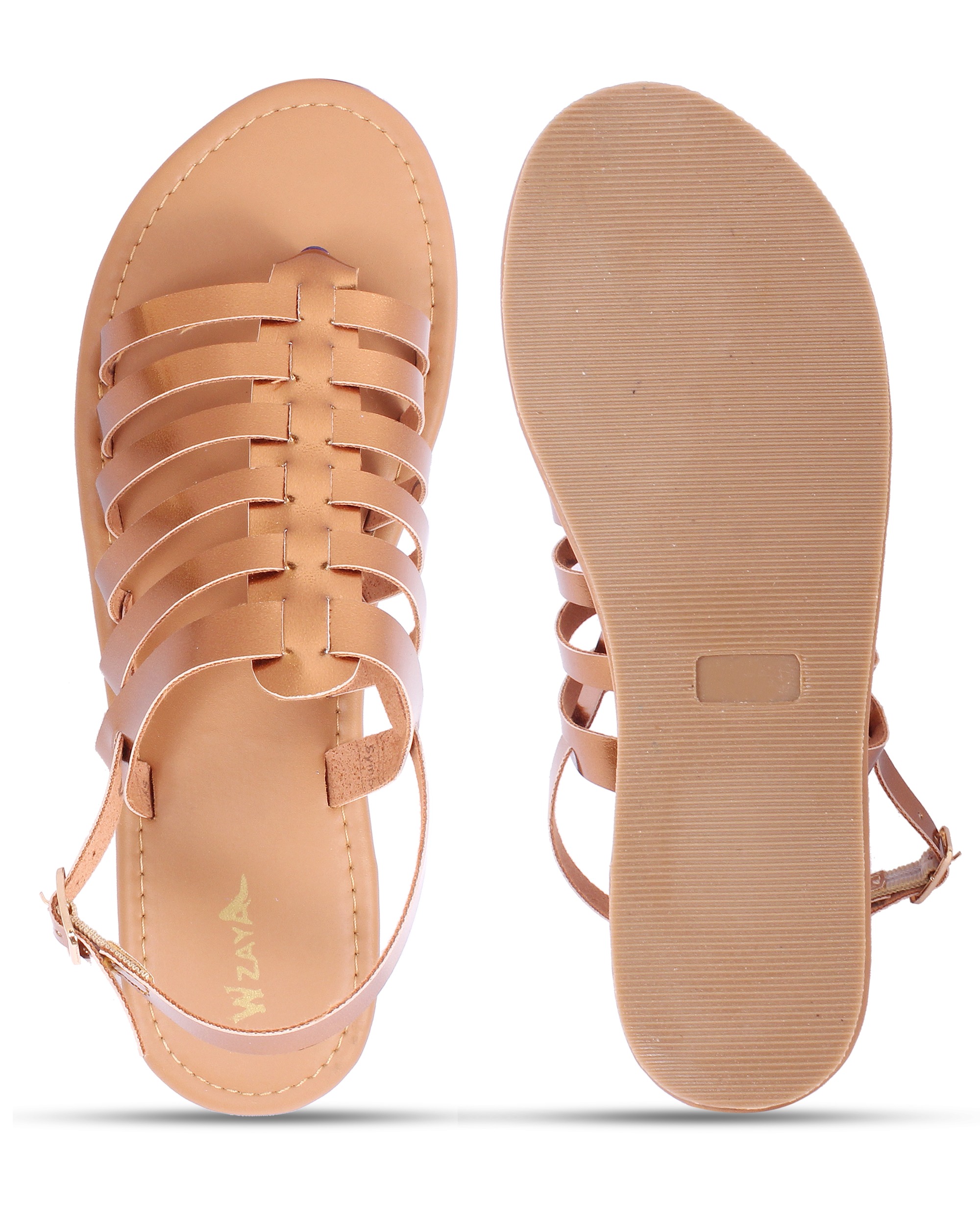 wzaya rose gold sandals