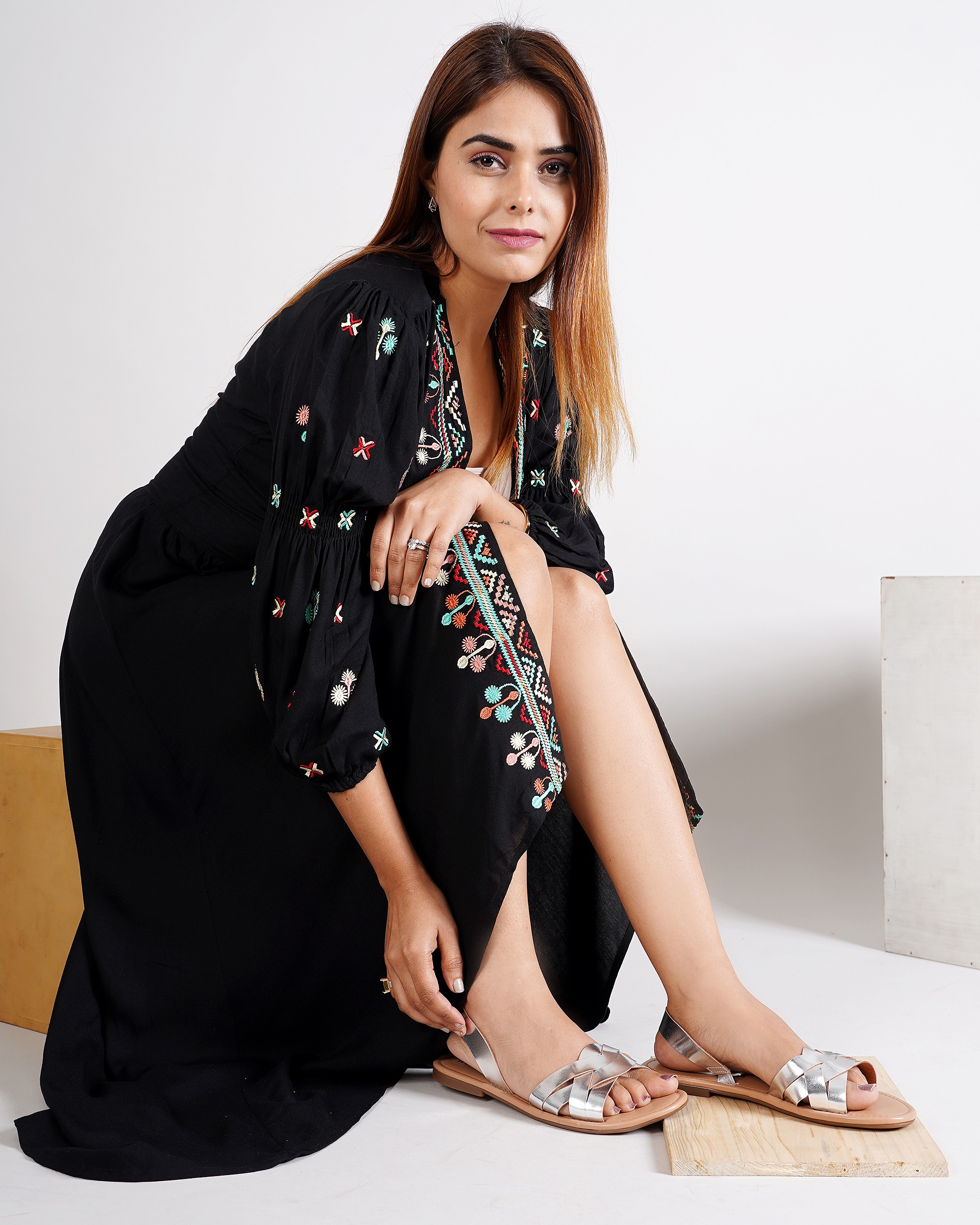 wzaya silver sandals