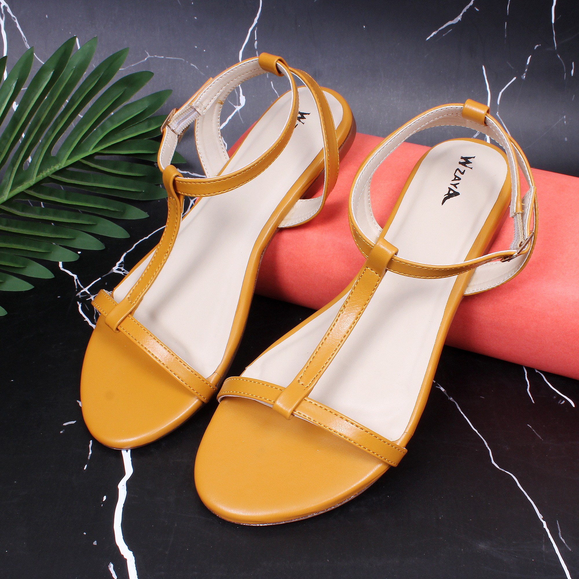 wzaya yellow sandals