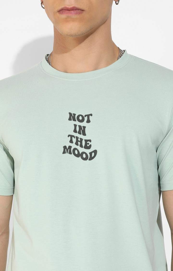 Men's Green Graphics Regular T-Shirts