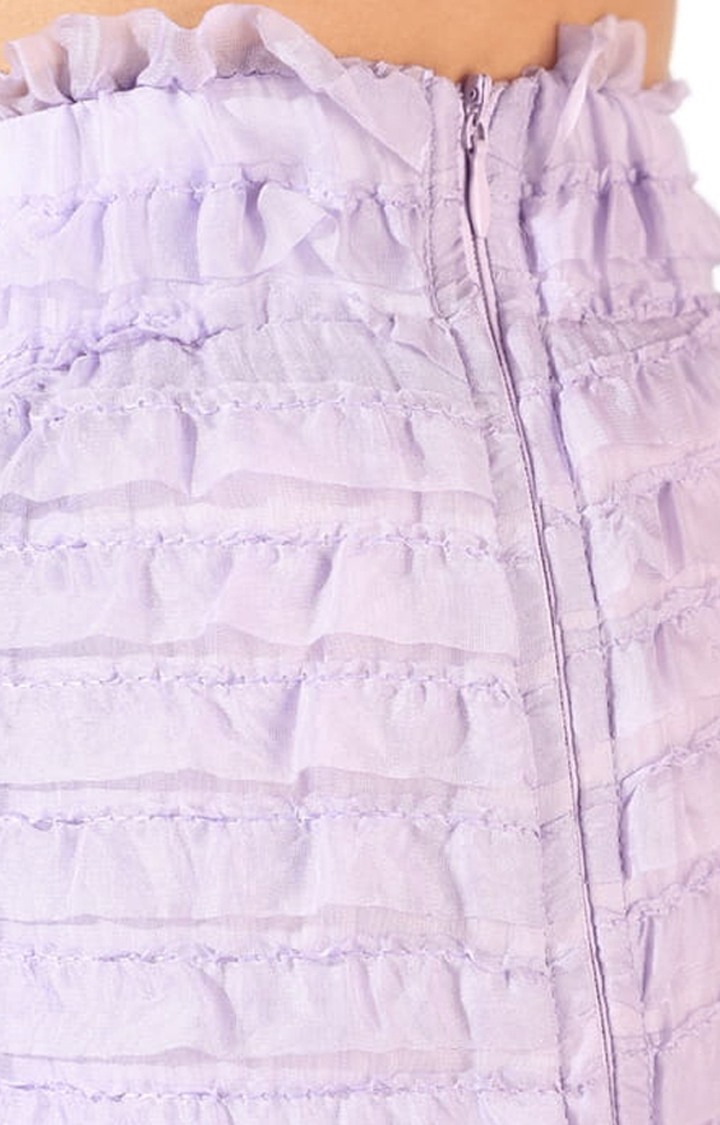 Women's Purple Textured Co-ords