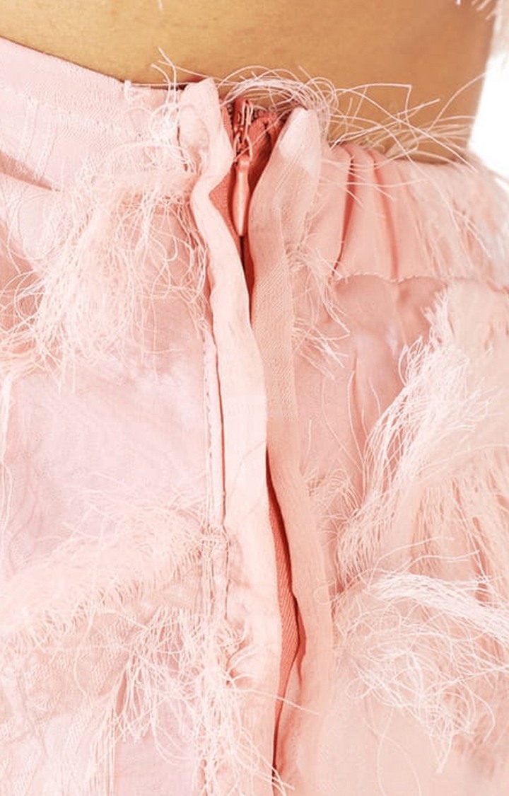 Women's Pink Textured Co-ords