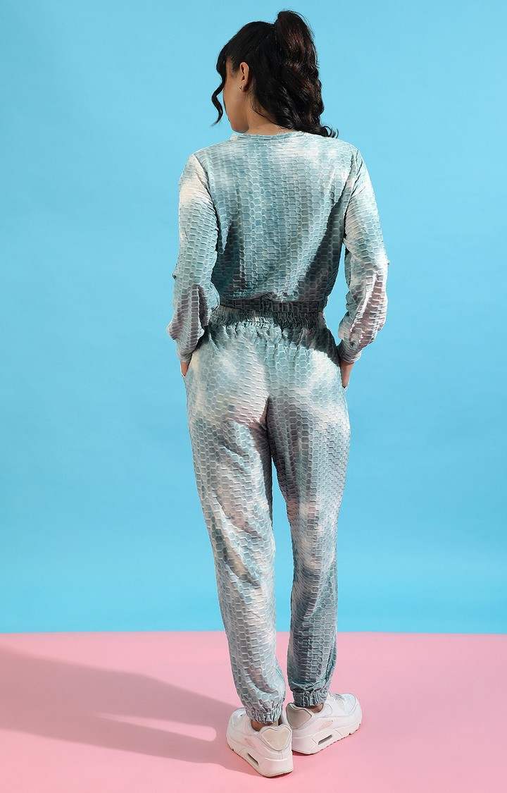 Women's Blue Tie Dye Co-ords