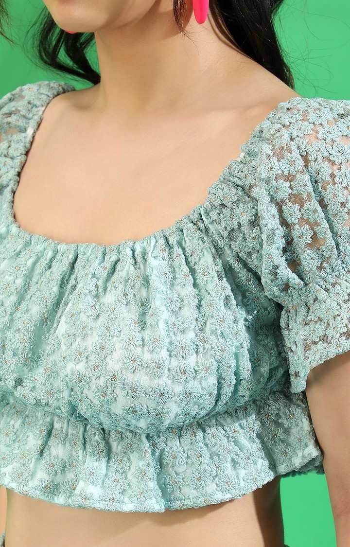 Women's Green Solid Co-ords