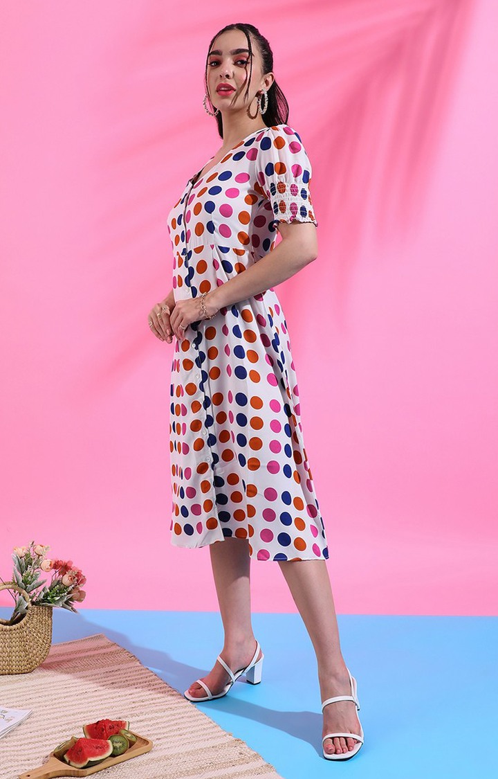 Women's Multi Printed Maxi Dress