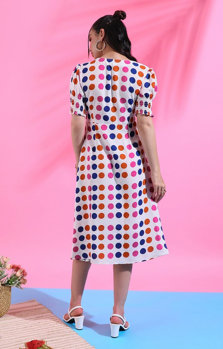 Women's Multi Printed Maxi Dress
