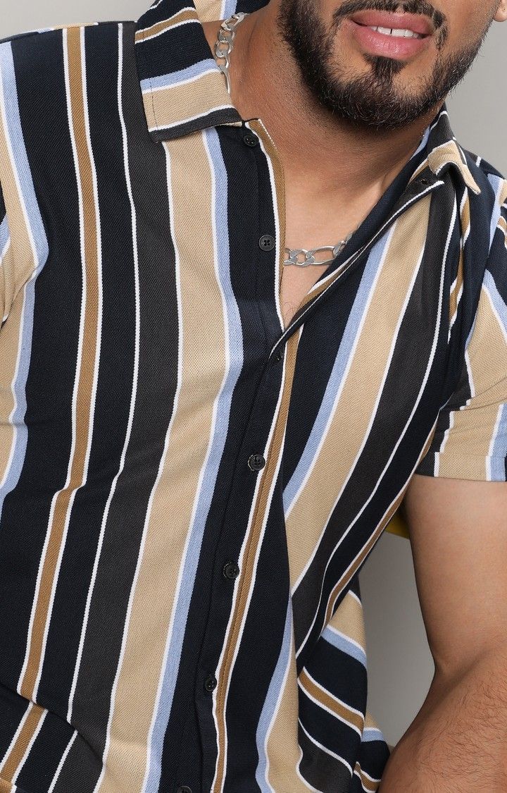 Men's Multi Striped Casual Shirts