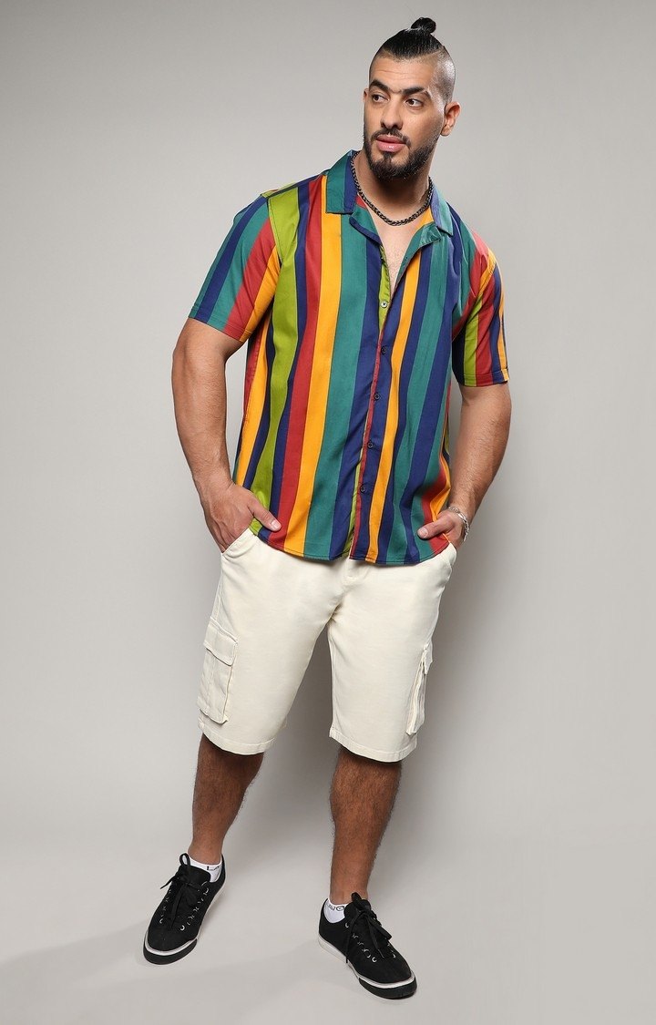 Men's Multi Striped Casual Shirts