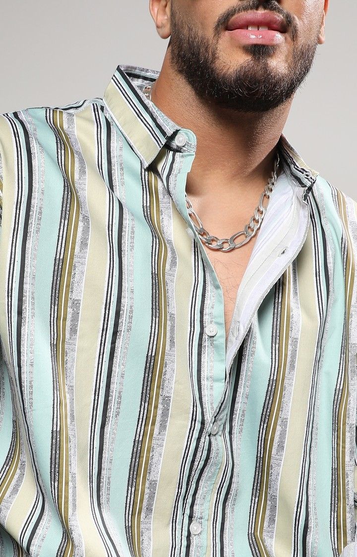 Men's Multi Striped Casual Shirts
