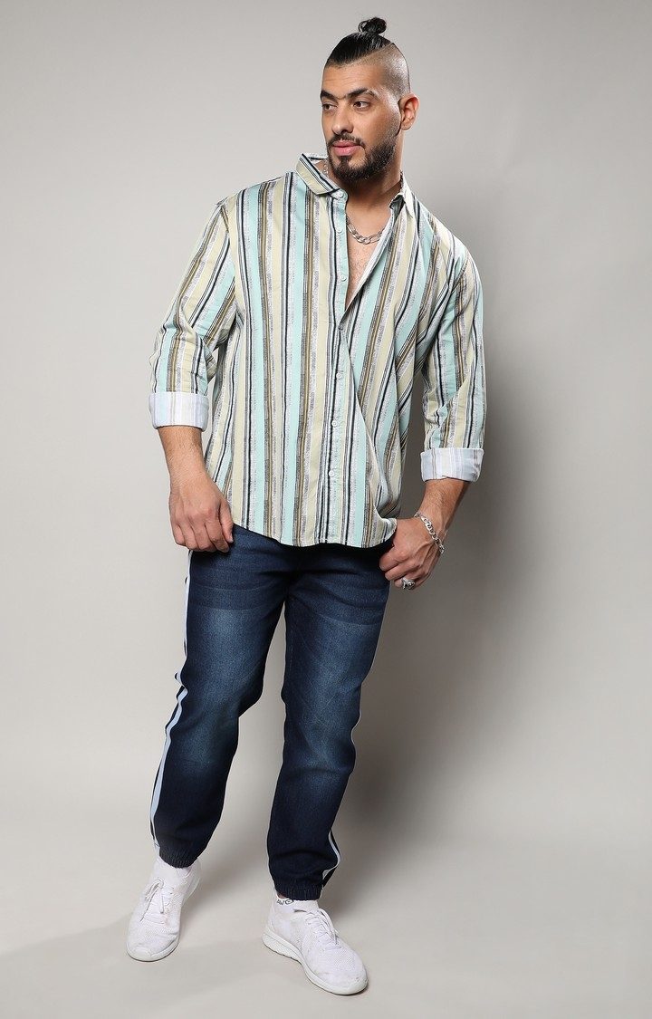 Men's Multi Striped Casual Shirts