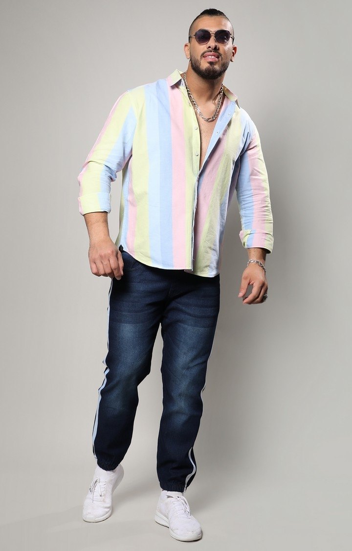 Men's Multi Striped Casual Shirts