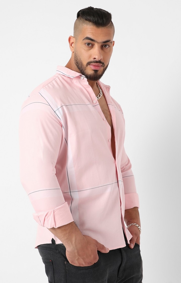 Men's Pastel Striped Button Up Shirt
