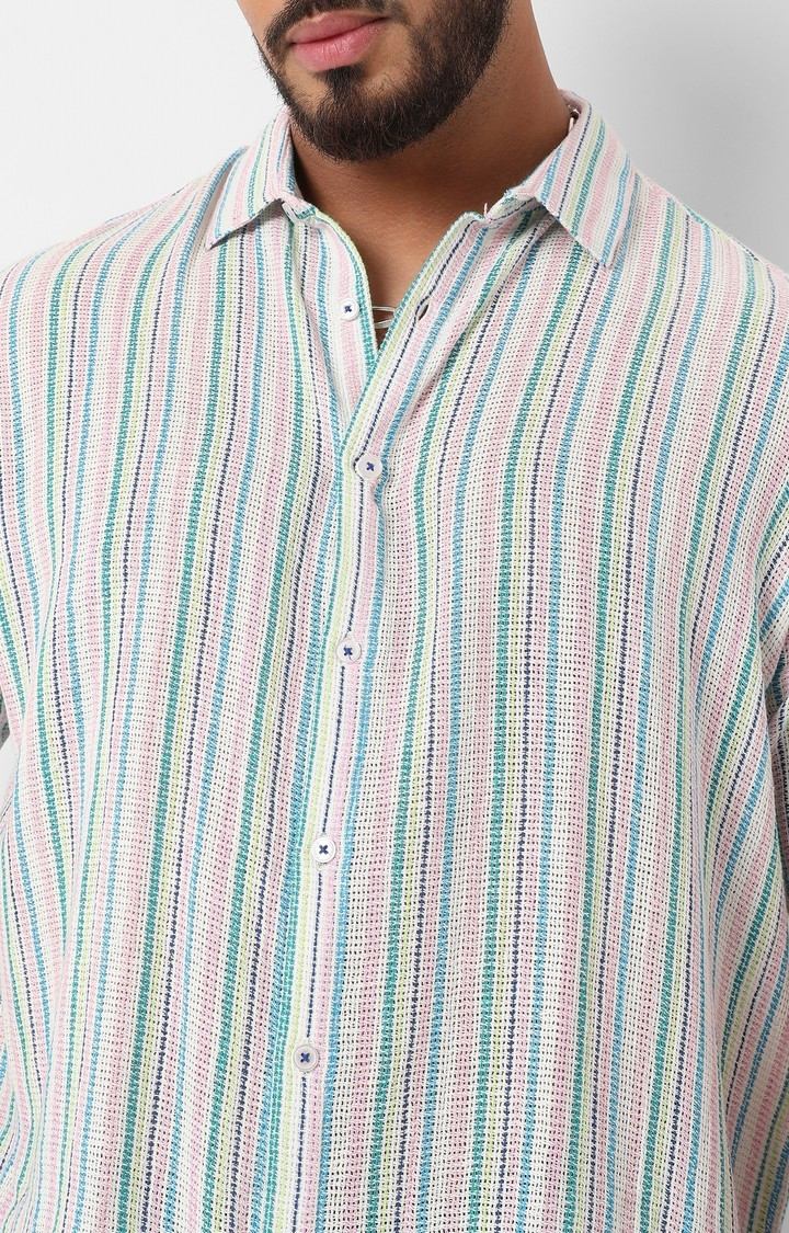 Men's Multi Striped Casual Shirts