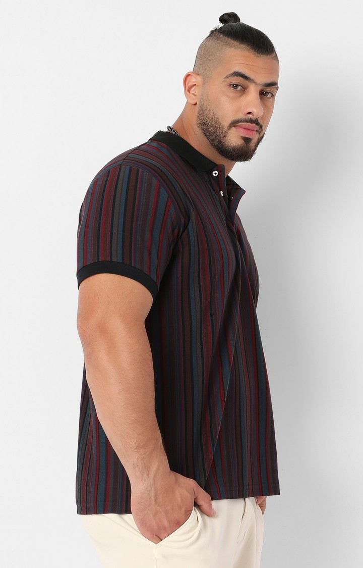 Men's Multi Striped Polos