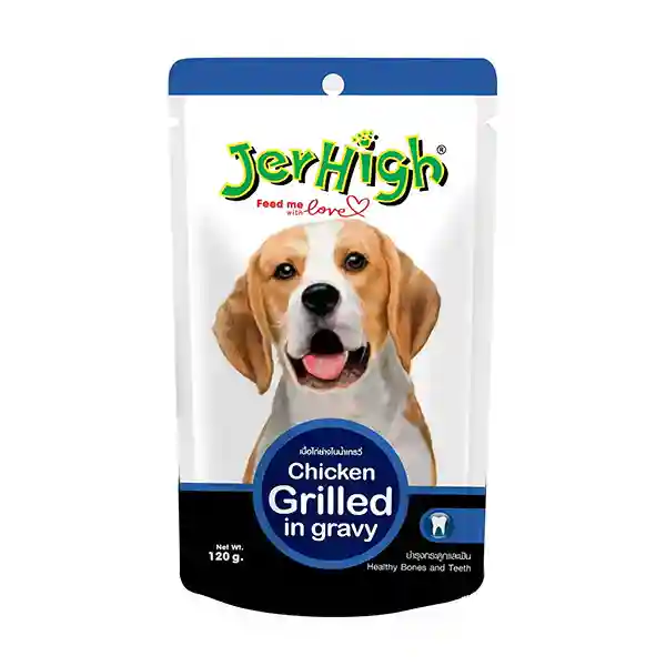 JerHigh | JerHigh Chicken Grilled in Gravy Wet Dog Food - 120g