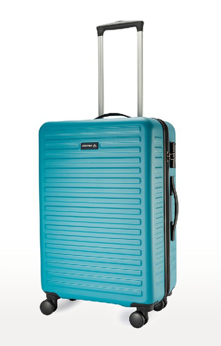 Medium Check-in Luggage Trolley Bag (Free Packing Set) | Teal
